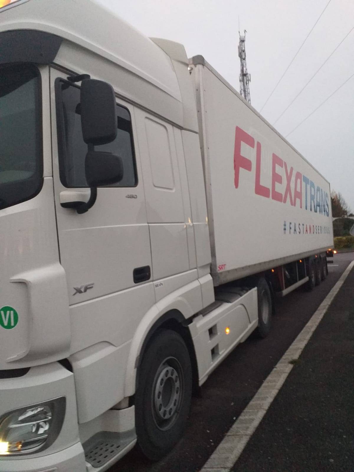 Camion à la disposition des professionnels pour une foires en France