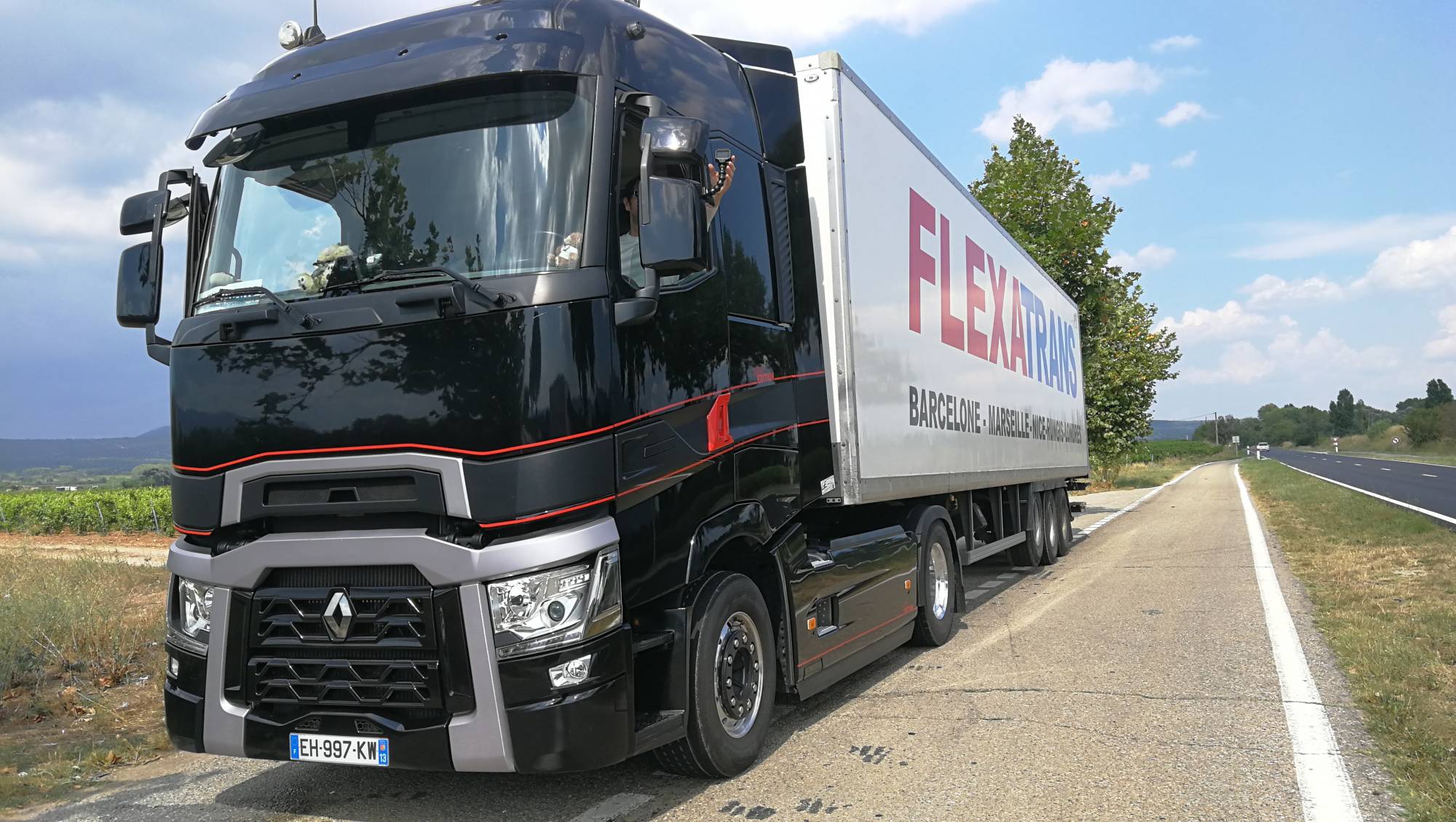 Professionnel du transport routier sur Sète