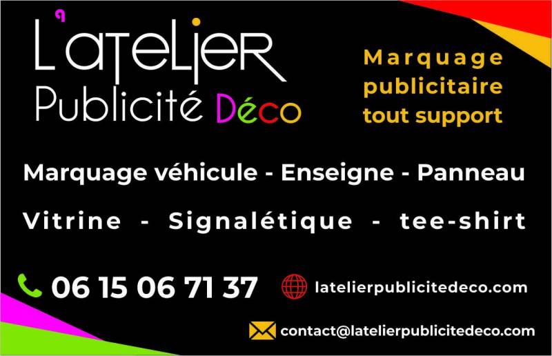 L'atelier publicité déco à votre disposition pour vos marquages d'objets